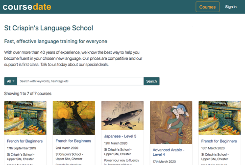 Coursedate - online bookings and CRM for course providers