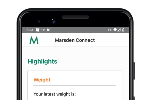 Mobile app for Marsden
